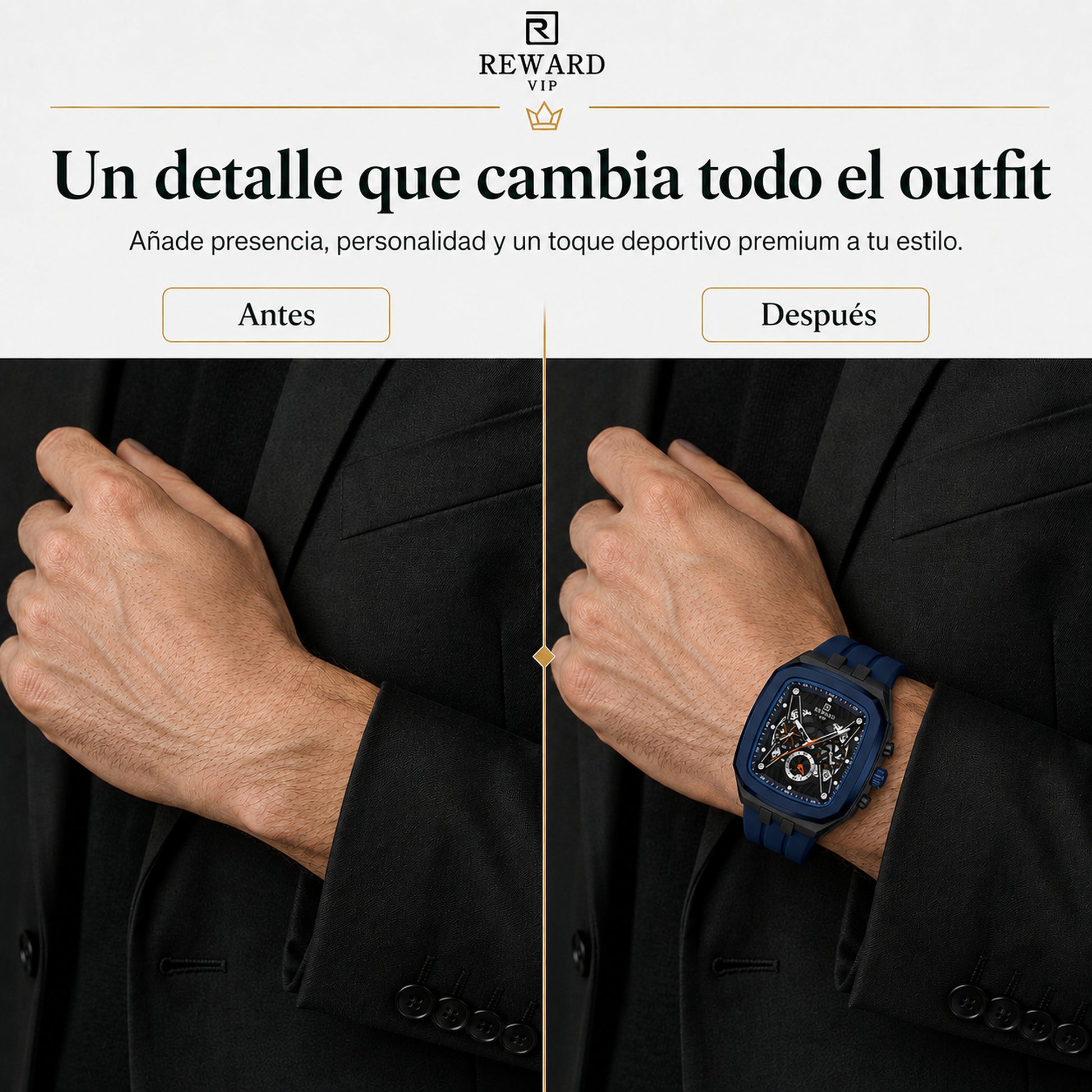 RD Blue Chrome — La diferencia se ve antes de decir una palabra